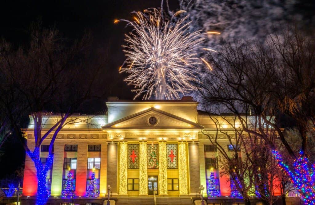 New Years In Prescott courthouse